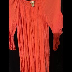 Light orange dress size medium